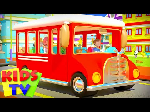 The Wheels on the Bus | Nursery Rhymes & Baby Songs | Cartoon Videos ...