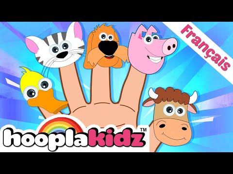 Animal Finger Family & More Nursery Rhymes In French - Français Rimes