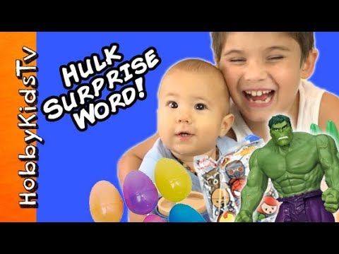 hulk smash surprise eggs