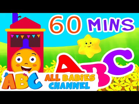 ABC Train Song | ABC Songs For Children & Nursery Rhymes | 60 Minutes